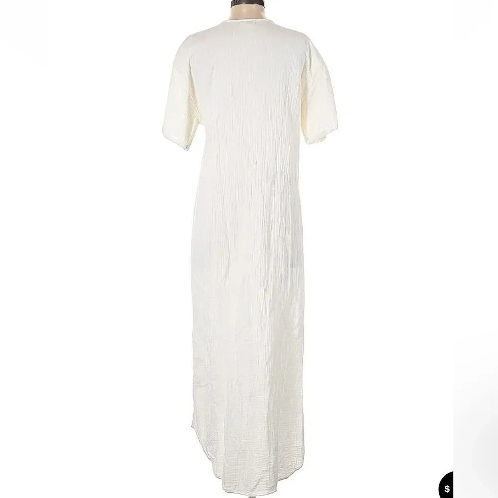 Sister Katie 100% Organic Cotton Button Front Maxi Marianne Dress Small - Picture 3 of 6